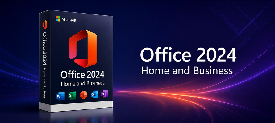Krabicové balení Office 2024 Home and Business z nabídky WinKey.cz